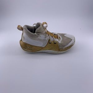 Under Armour Embiid 1 Gold/ White Basketball Sneakers Men’s Size 9